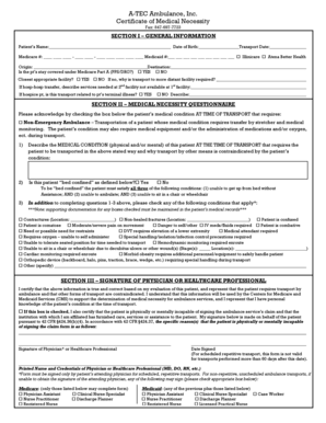 Physician Certification Form