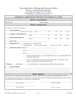 How to Fill Out an Application for Statement of Ownership  Form