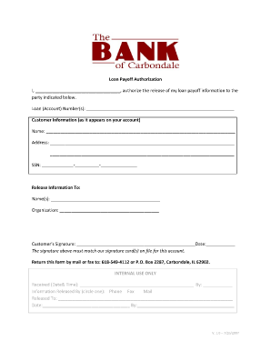 Payoff Request Form