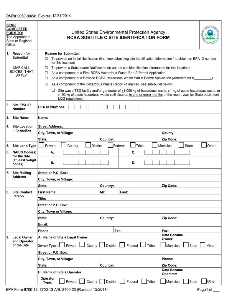  Omb# 2050 0024 Form 2011