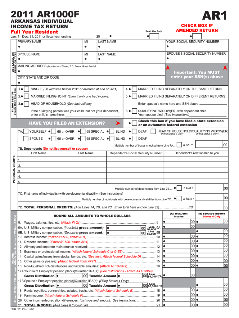  Ar1000f Form 2019