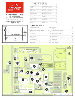 Skagit Valley College Campus Map  Form