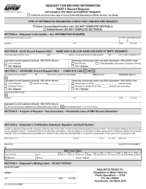 Vehicle Registration Information