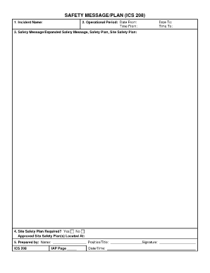 Ics 208  Form