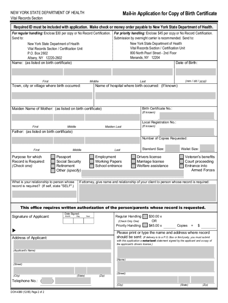 Doh Form Printable