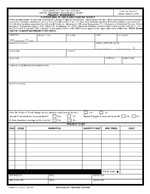 Fema Form 9091