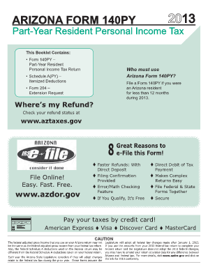 Arizona Form 140PY Arizona Department of Revenue