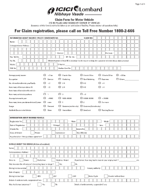 Car Insurance Sample PDF  Form