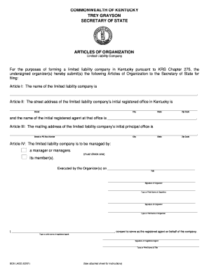 Company Liability  Form