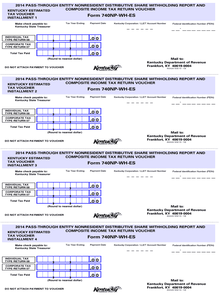  740np Wh Es  Form 2014