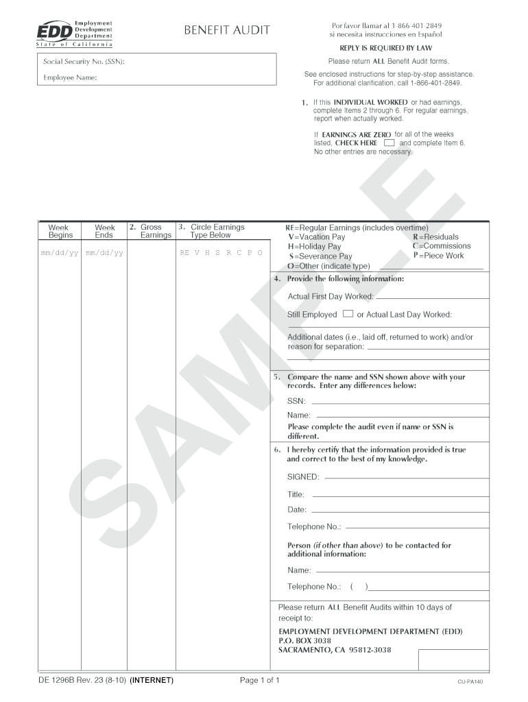 De 1296b  Form