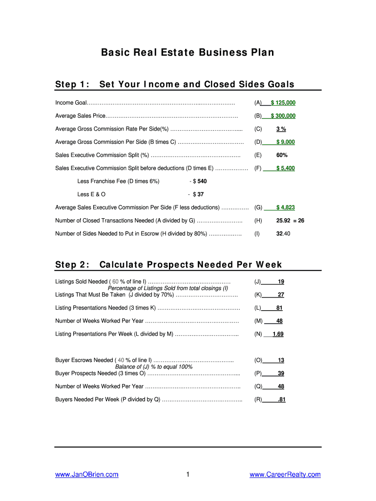 Real Estate Basic  Form