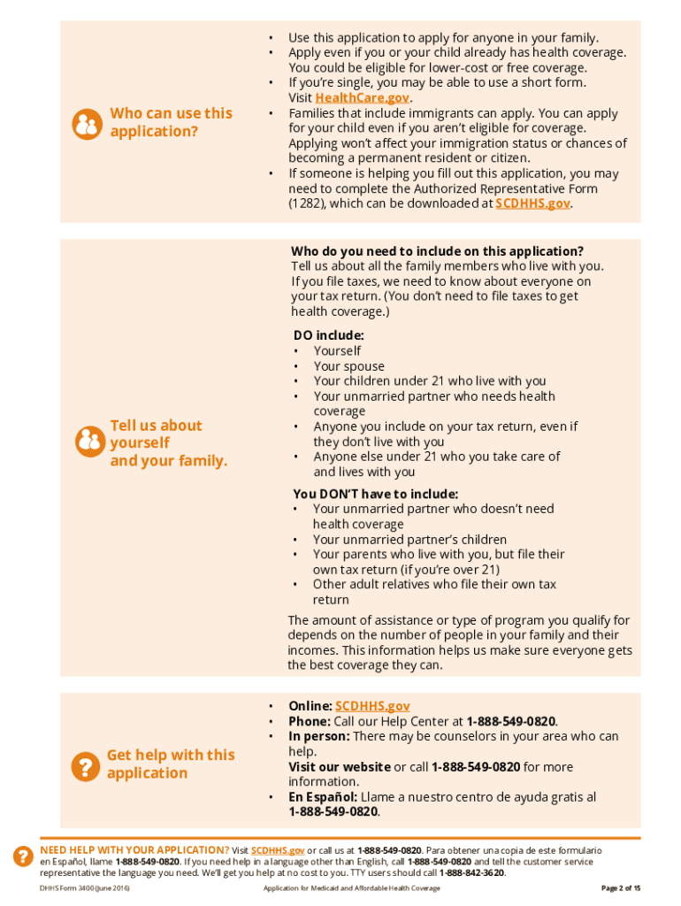 Dhhs Form 3400 a