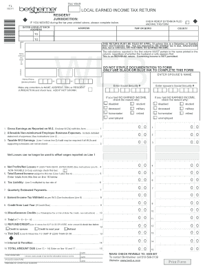 Local Tax Form