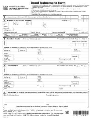  Tenancy Bond Lodgement Form Dbh Govt 2020