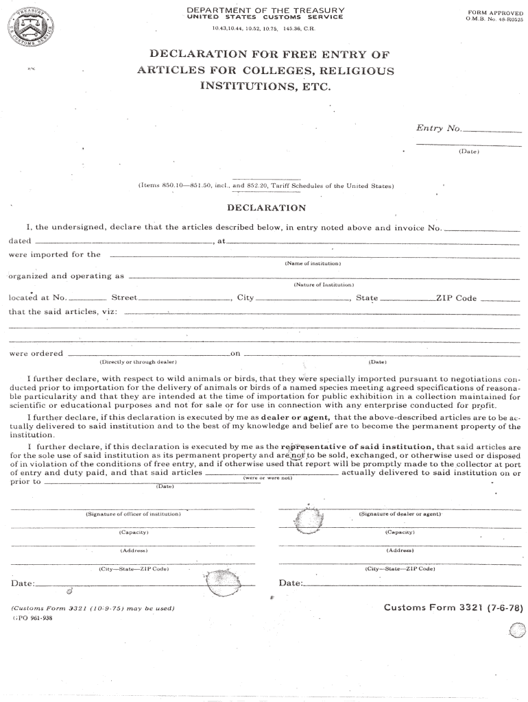 Form 3321