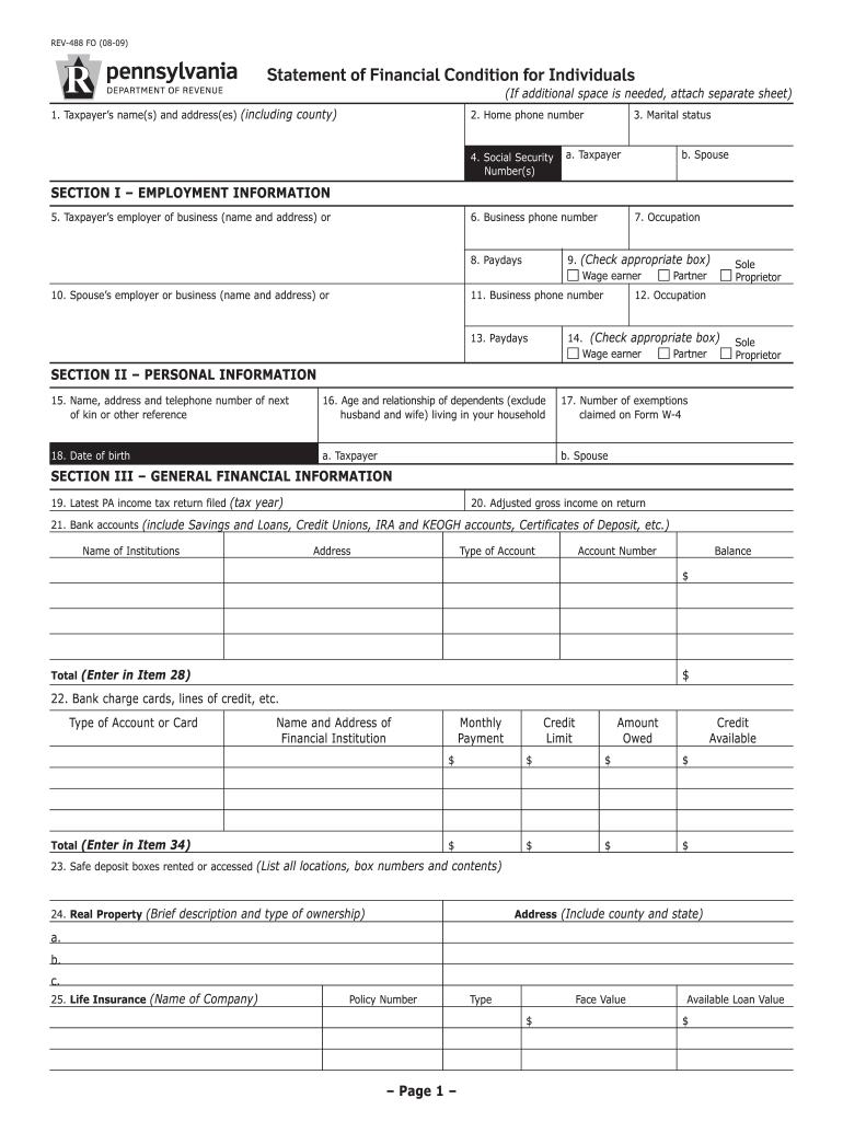 Get and Sign Rev 488 2009-2022 Form