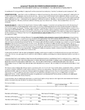 Jumpstreet Waiver  Form