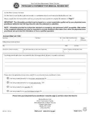 Medical Review Form