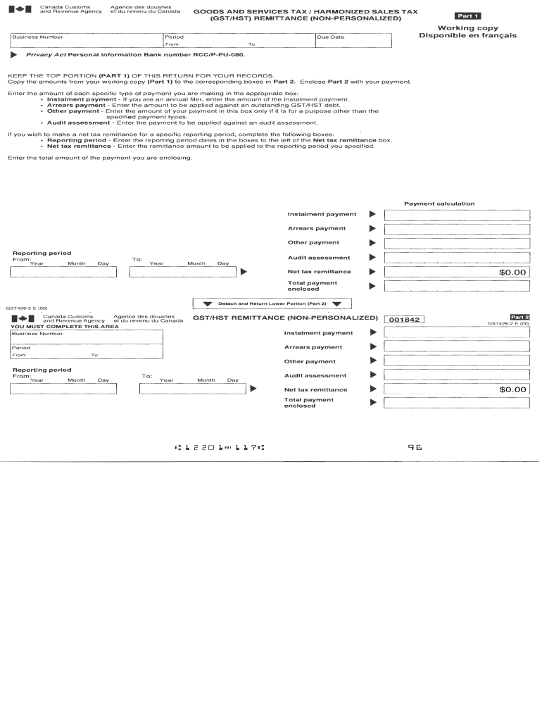 Hst Remittance Form Fill Out And Sign Printable PDF Template SignNow
