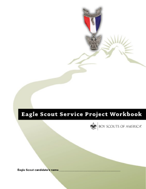 Scouts Eagle Project Workbook  Form