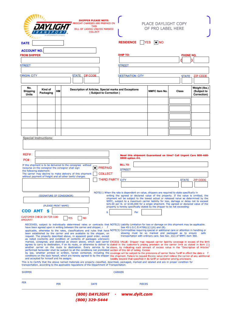 Get and Sign Daylight Bol PDF  Form