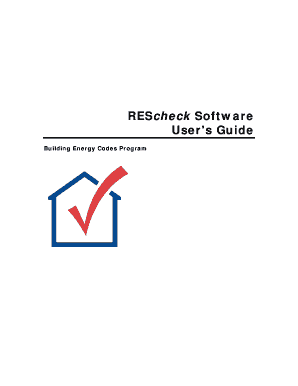 Rescheck Example  Form