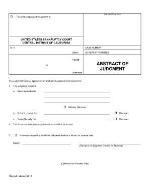 HCOMMONcommunicationsFORMSAbstract of Judgment Current Wpd Real Estate Purchase Addendum Cacb Uscourts