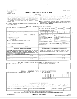 Va 1199a Direct Deposit Form