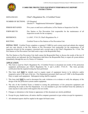 Reg 4 Fire Testing  Form