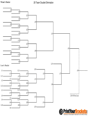 20 Team Bracket Form - Fill Out and Sign Printable PDF Template | signNow