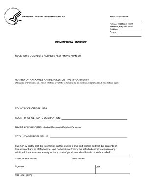 Nih 1884  Form