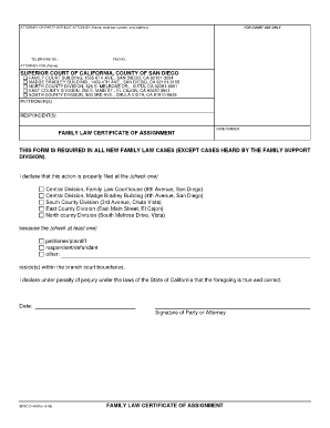 Certificate for Assignment in College  Form