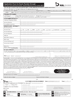 Rbl Rtgs Form