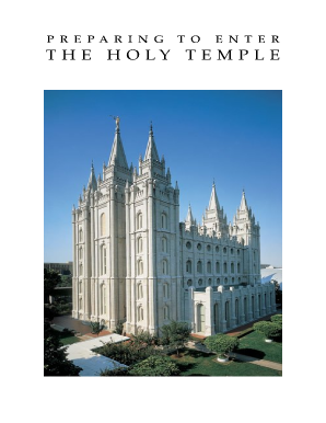 Preparing to Enter the Holy Temple PDF  Form
