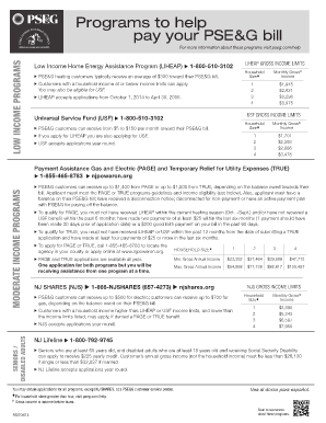 Pseg Bill Template  Form