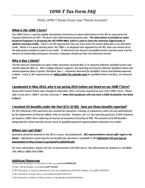 1098 T South Plains College  Form