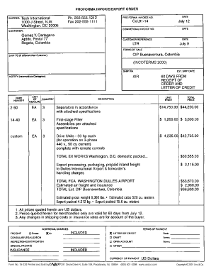 Proforma Invoice