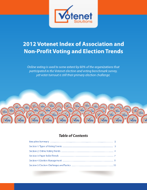 Votenet Index of Association and Non Profit Voting and Election  Form