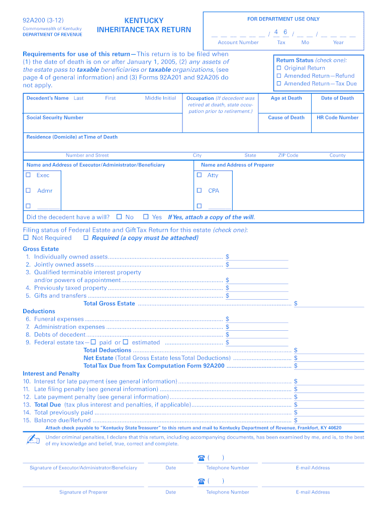  92a200 3 12 Kentucky Department of Revenue 2016