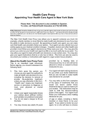 Montefiore Health Proxy Forms