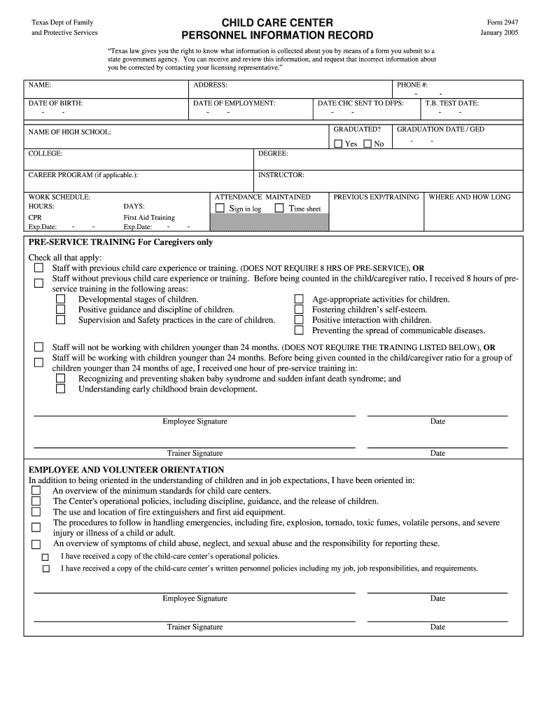  Form 2947 2005-2024