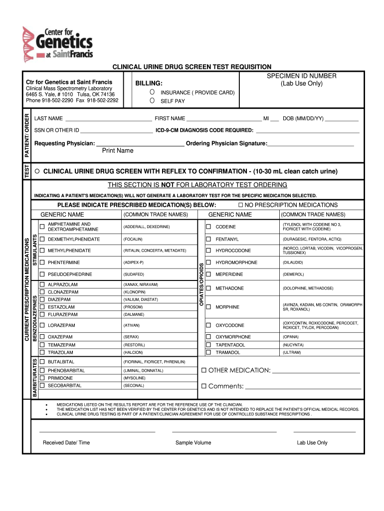 Lab Requisition Form Template