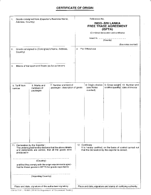 Isfta Agreement Form