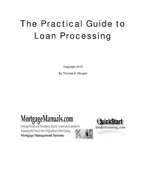 Loan Processor Training PDF  Form