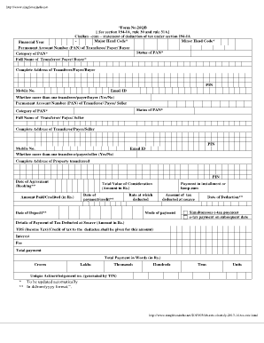 Form 26qb PDF Editable