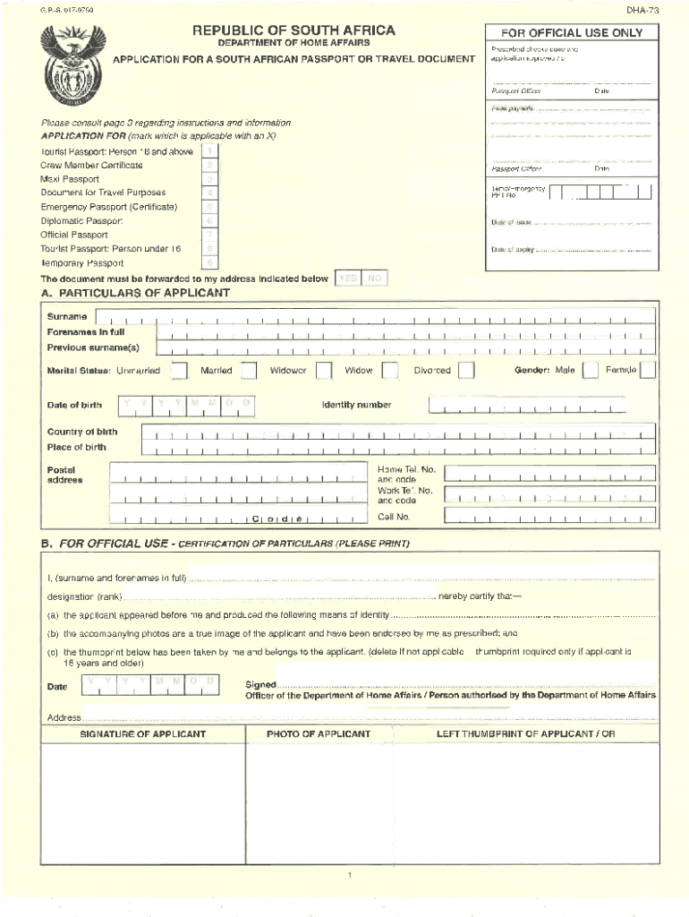 Dha 73  Form