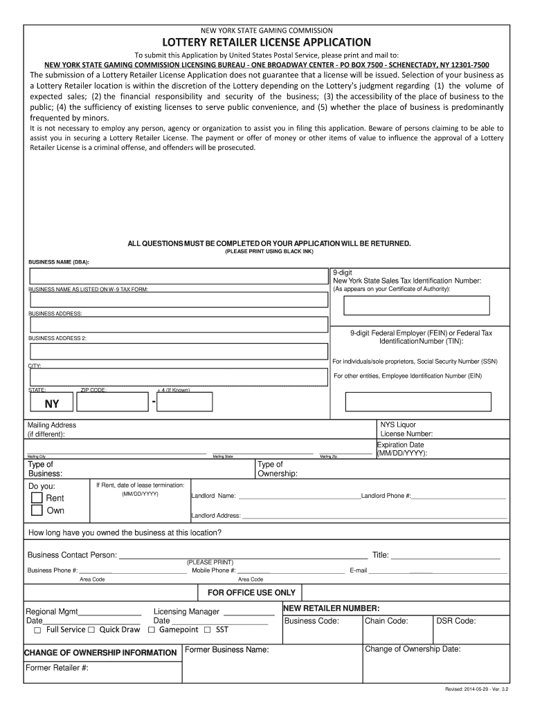 Nylottery Gov  Form