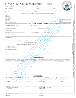 Myba Contract Sample  Form