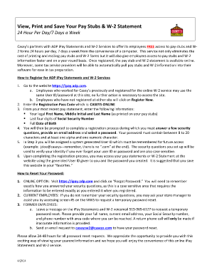 Caseys Adp  Form